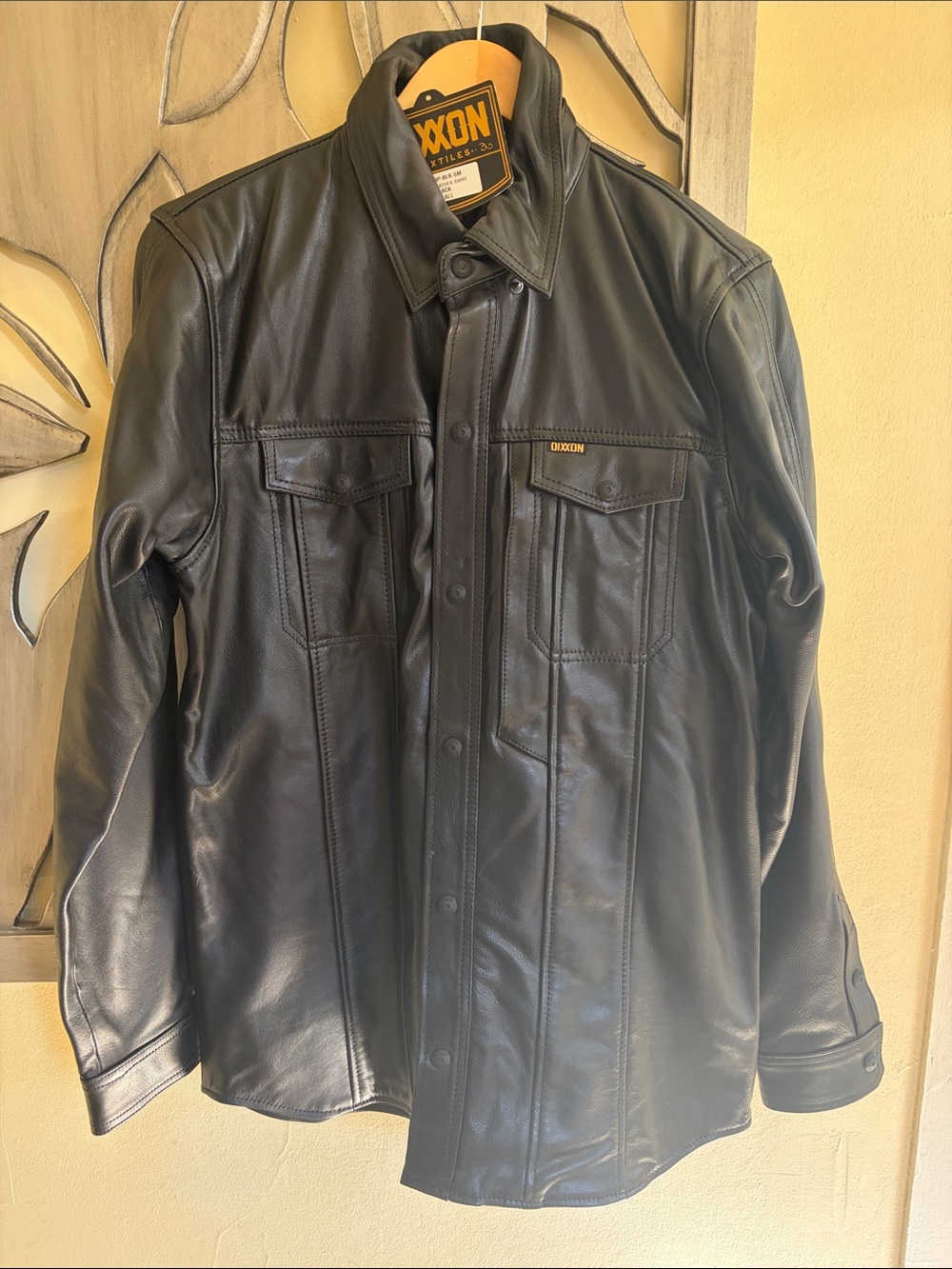Dixxon Bishop Shirt Jacket Leather Black Small
